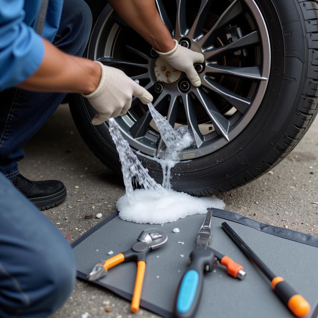 Identifying a Car Tire Leak