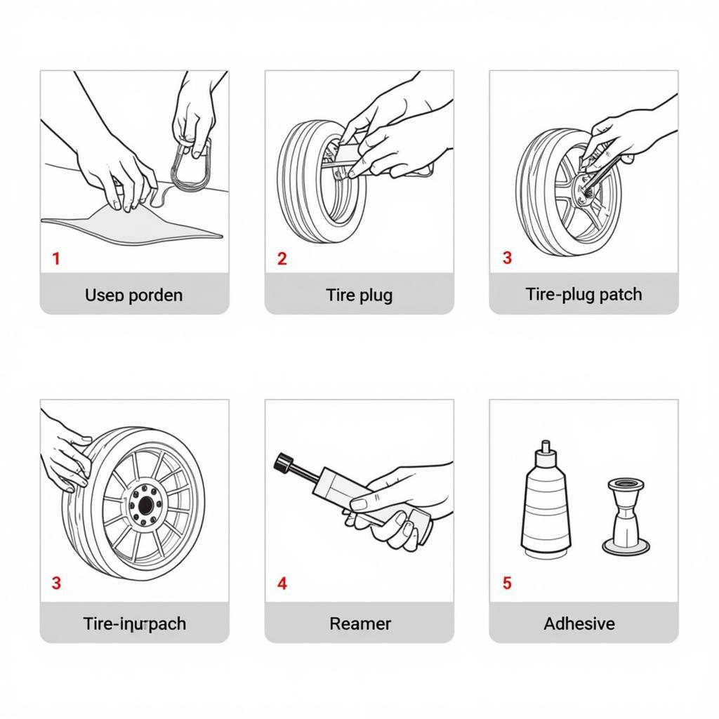 Patching a Car Tire Leak