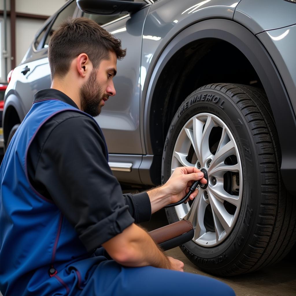 Tire Rotation and Pressure Check