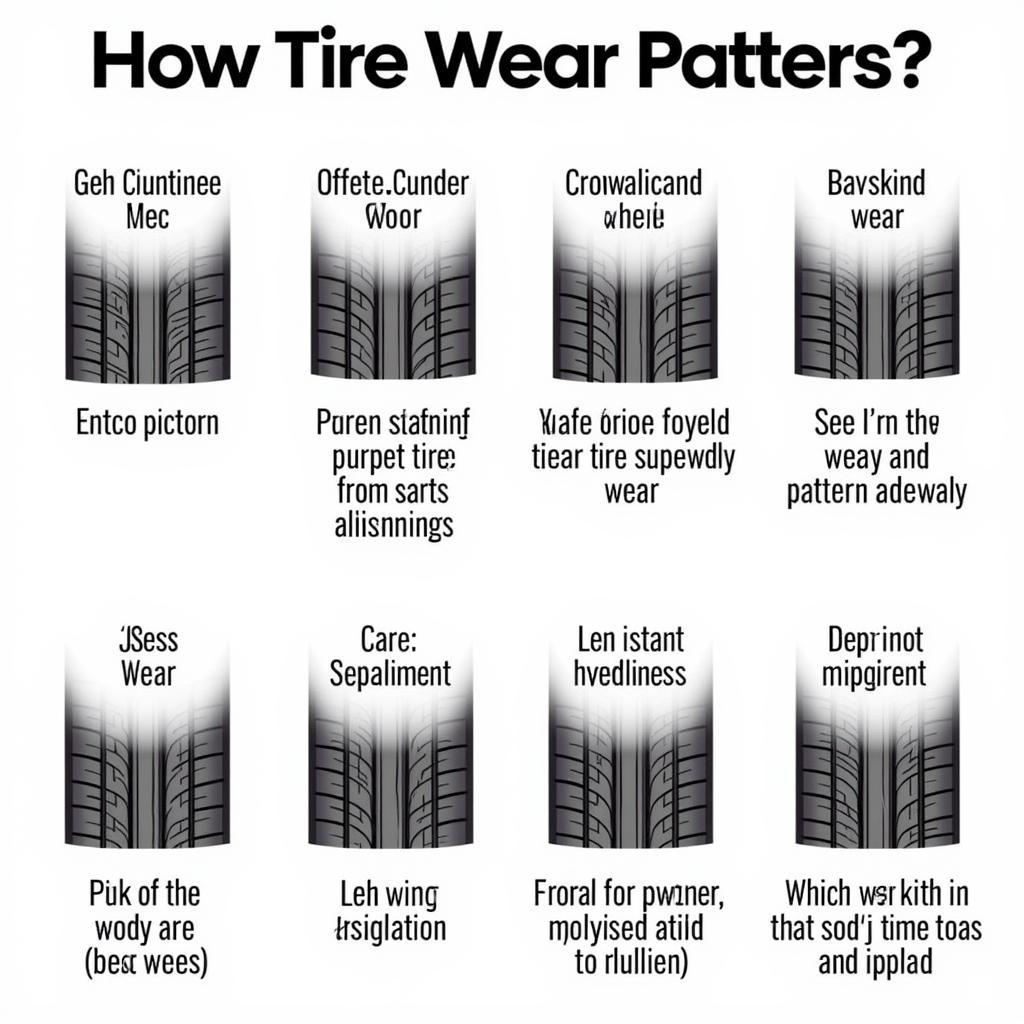 Tire Wear Patterns Indicating Alignment Issues