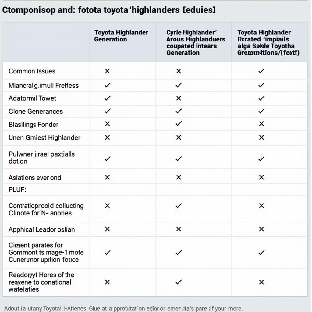 Toyota Highlander Generations Comparison: Common Problems