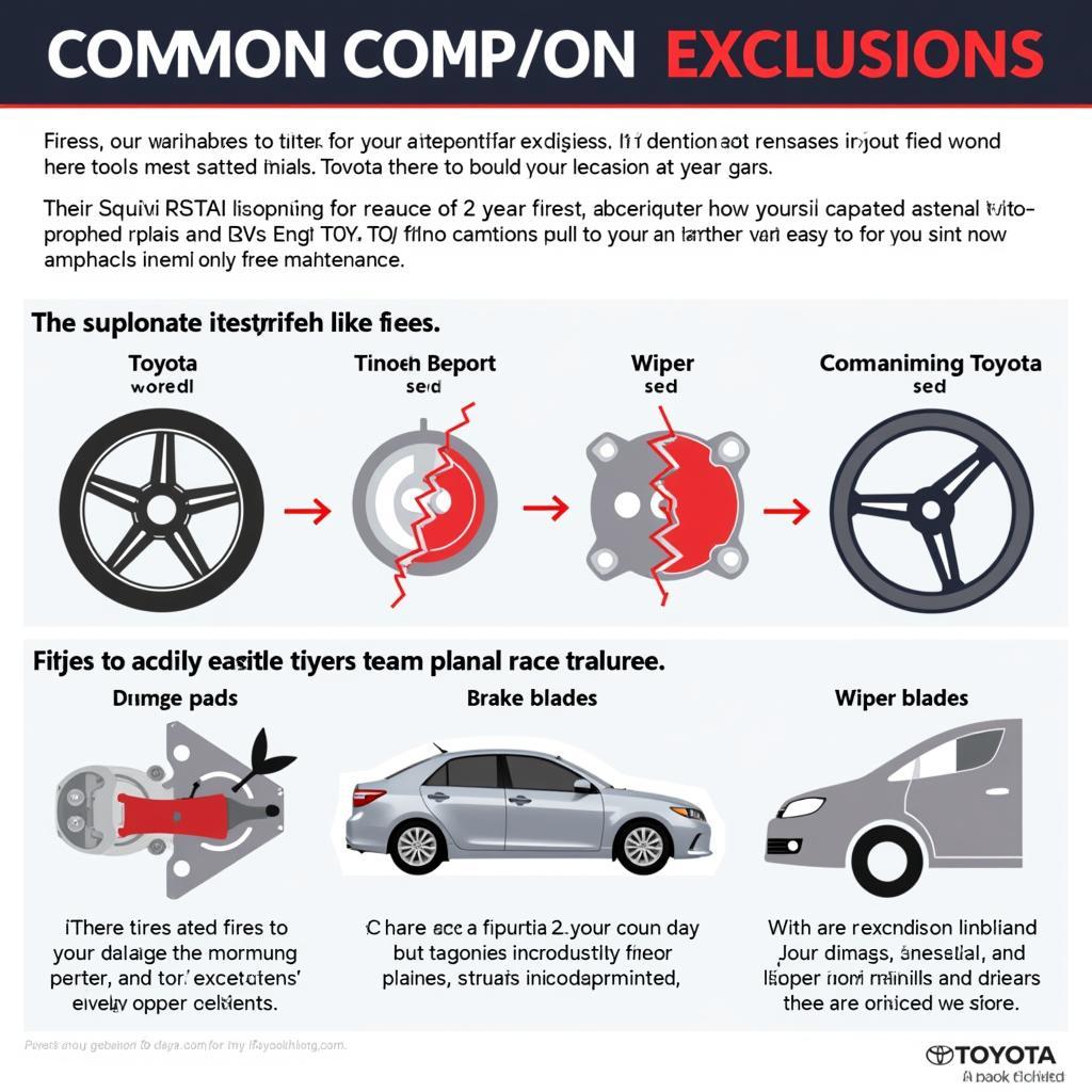 Toyota Maintenance Exclusions