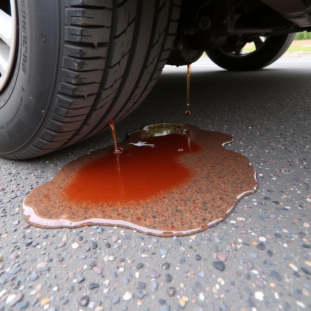 Car Transmission Fluid Leak