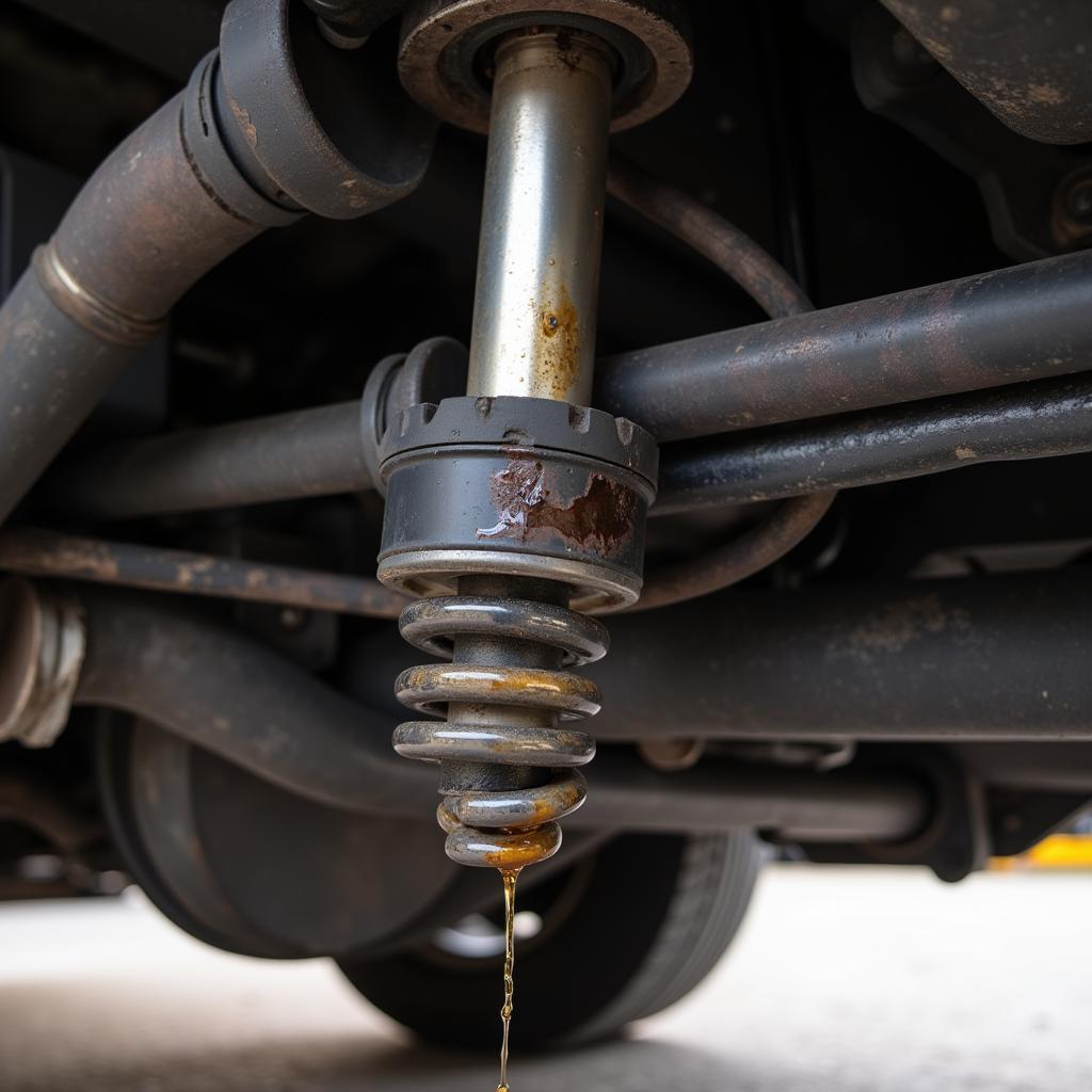 Leaking Shock Absorber