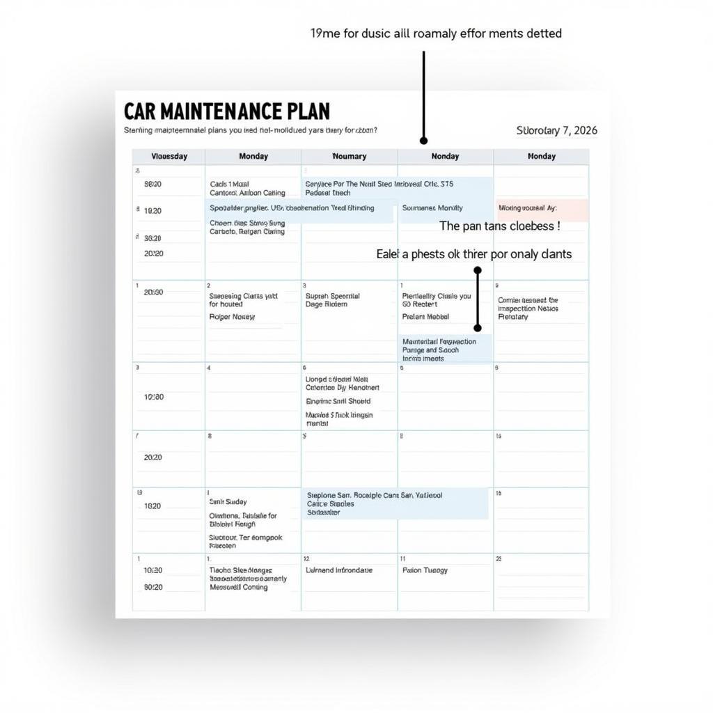 UK Car Maintenance Schedule