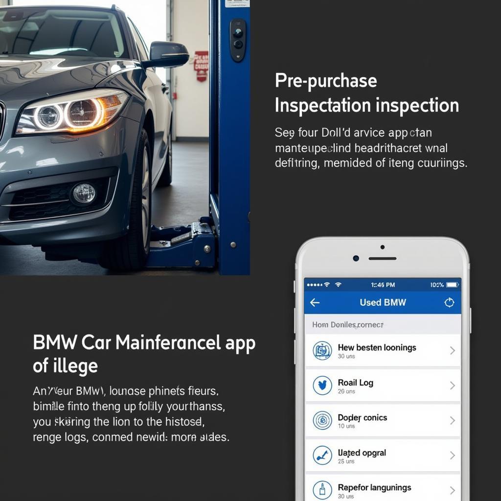 Used BMW Inspection and Maintenance App