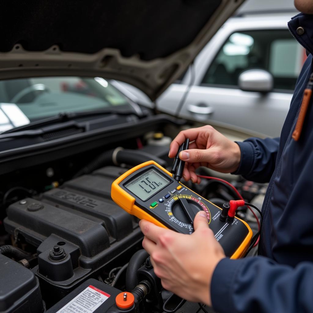 Checking the electrical system in a used car