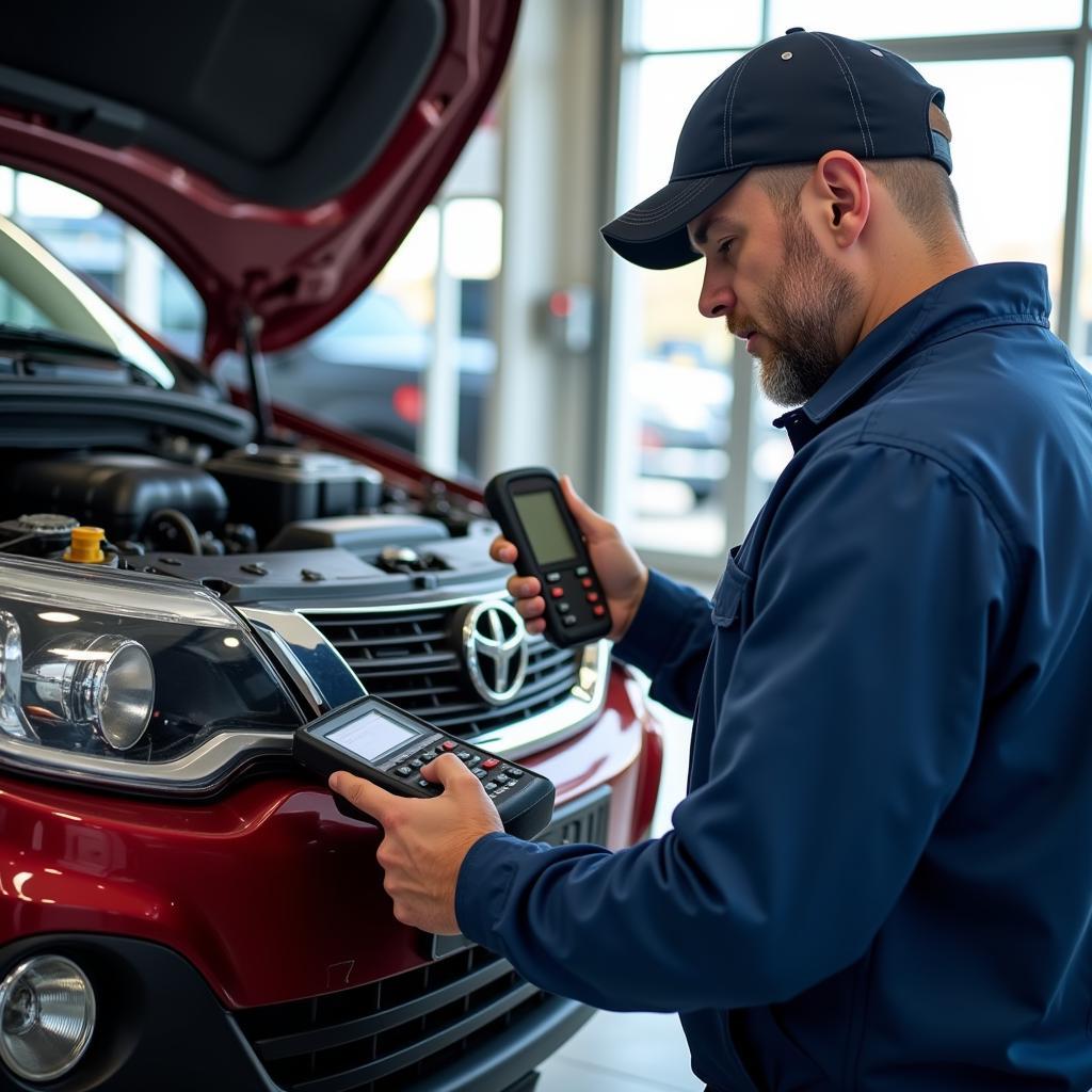 Used Car Inspection at Quebec Dealership