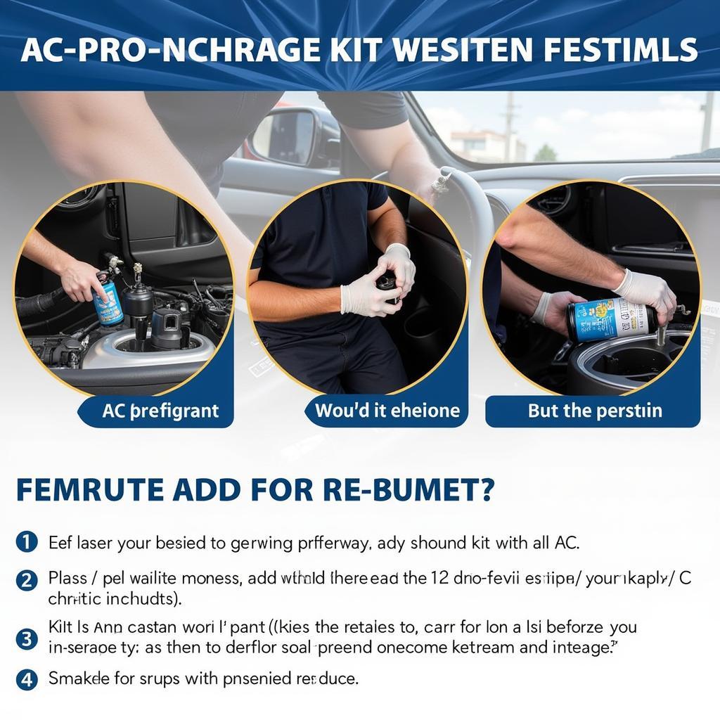 Using an AC Pro Recharge Kit to Fix Car AC