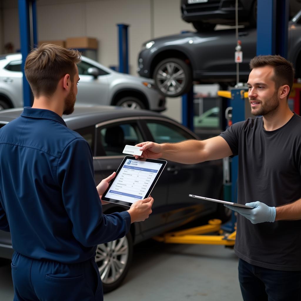 Using Credit Card at Auto Repair Shop