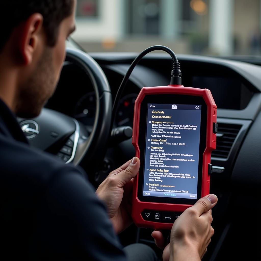 Using a diagnostic tool for car cruise control