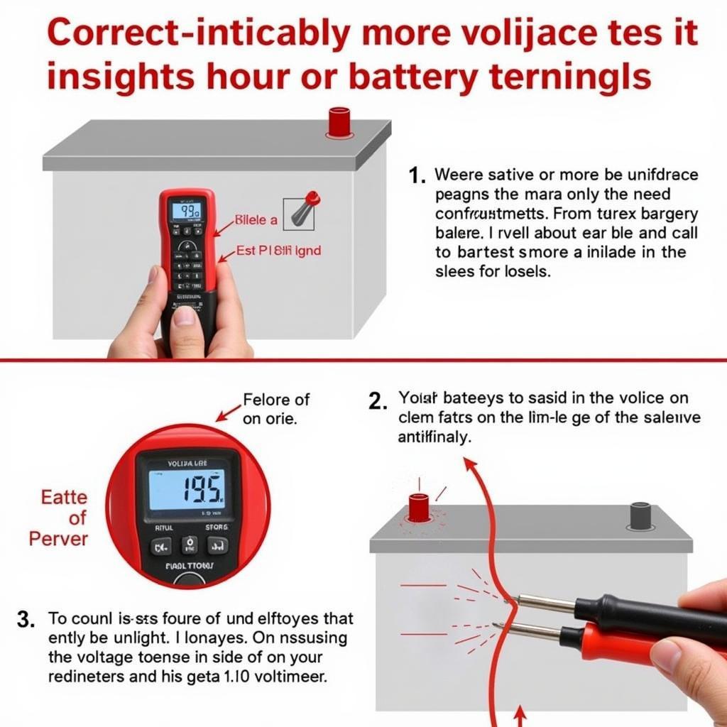 Testing a Maintenance-Free Car Battery with a Voltmeter