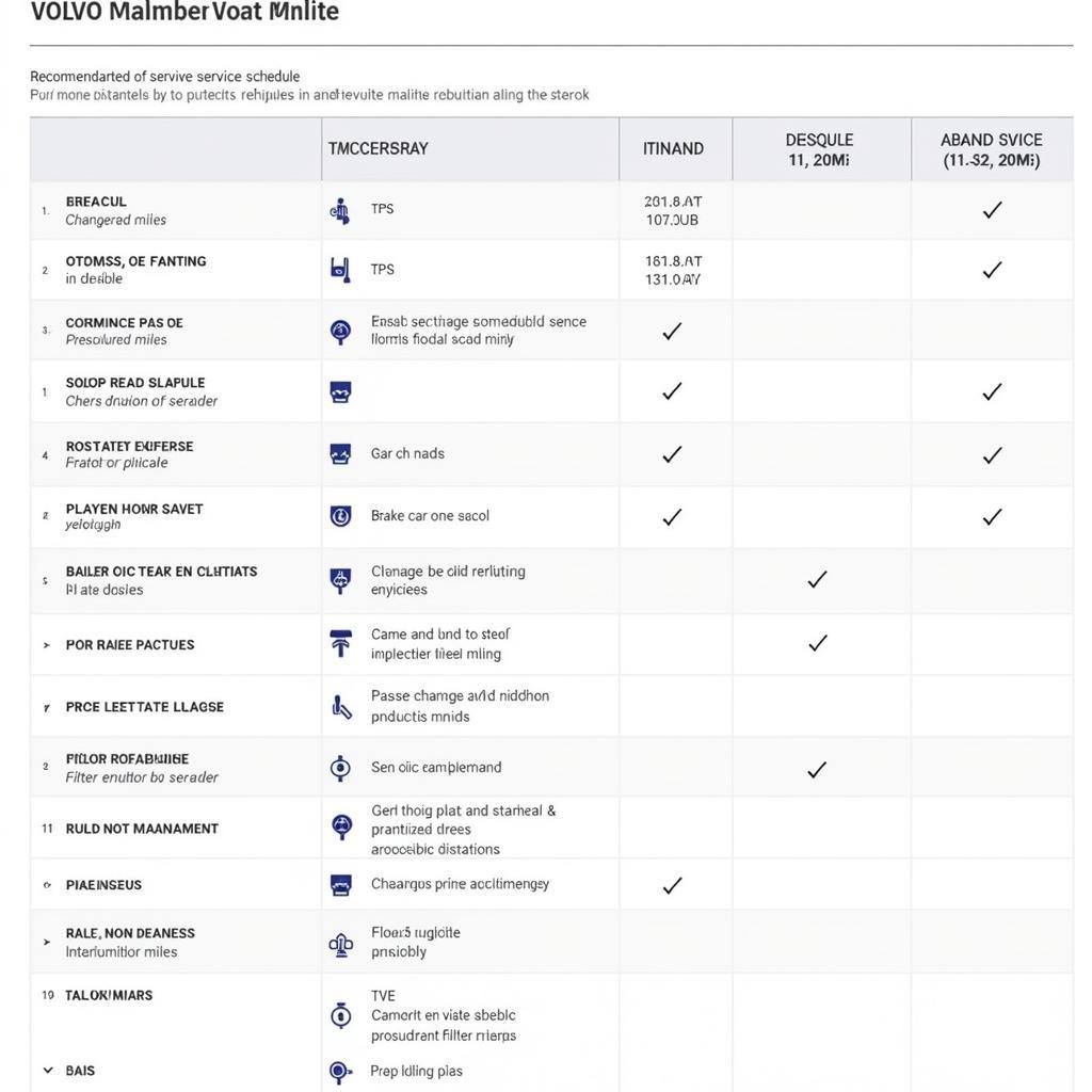 Volvo Maintenance Schedule