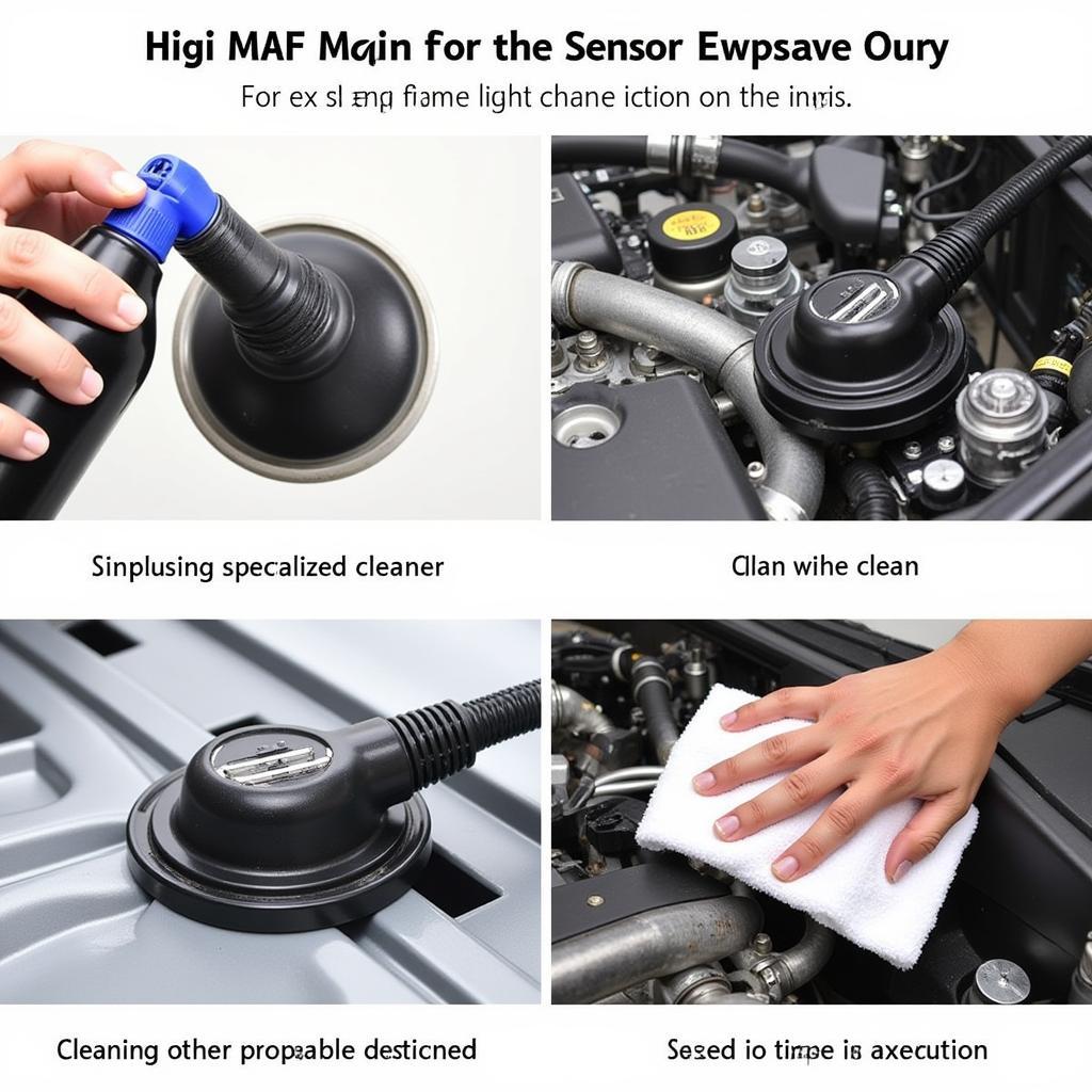 Cleaning the MAF Sensor in a 2008 VW Rabbit