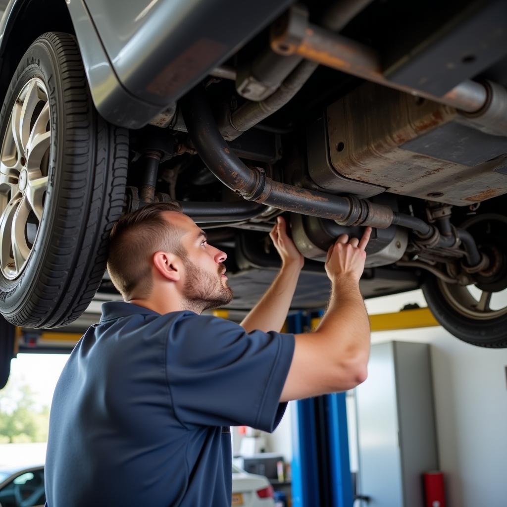 Pre-purchase inspection of a rental car in West Virginia