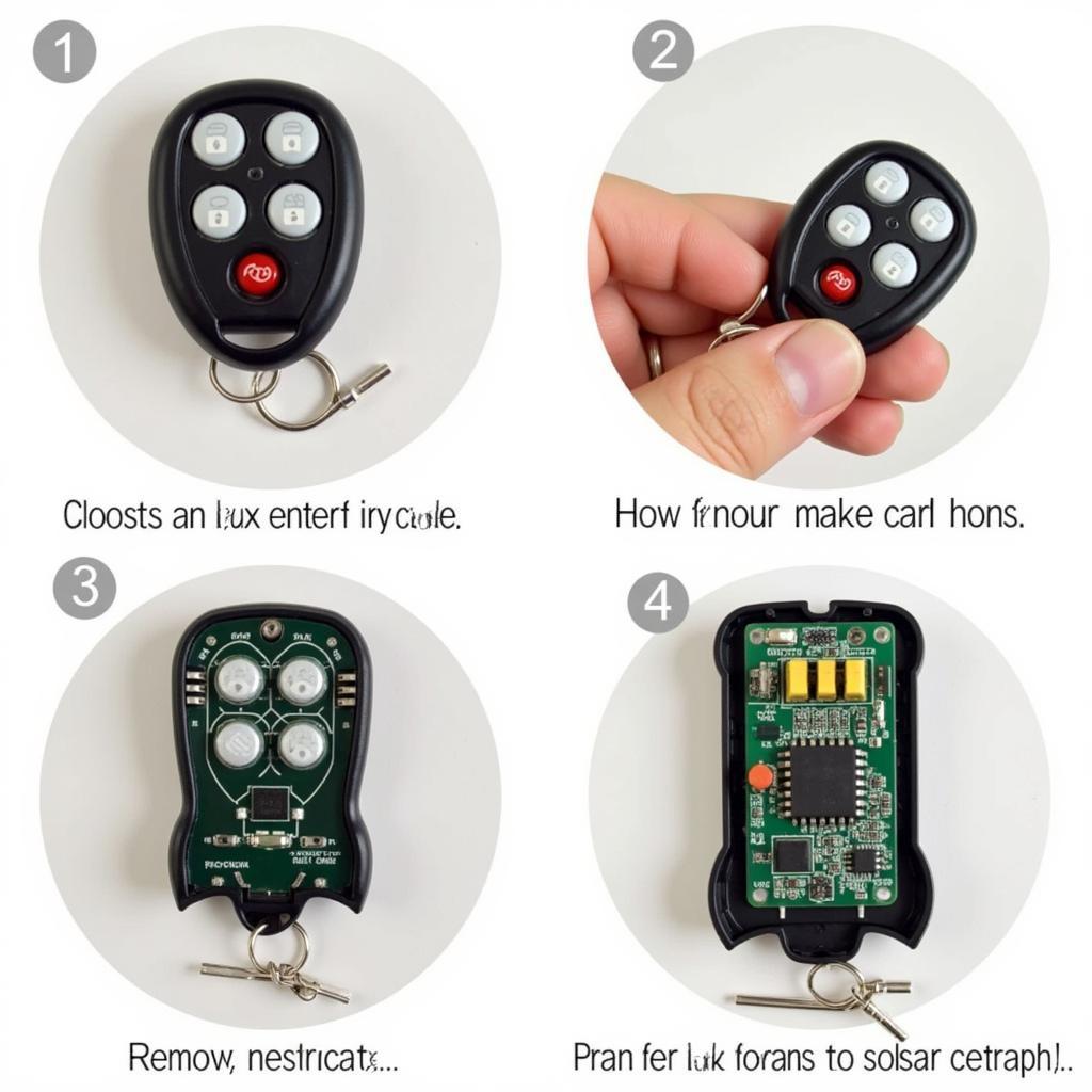 Disassembling a Wet Car Key Fob for Drying