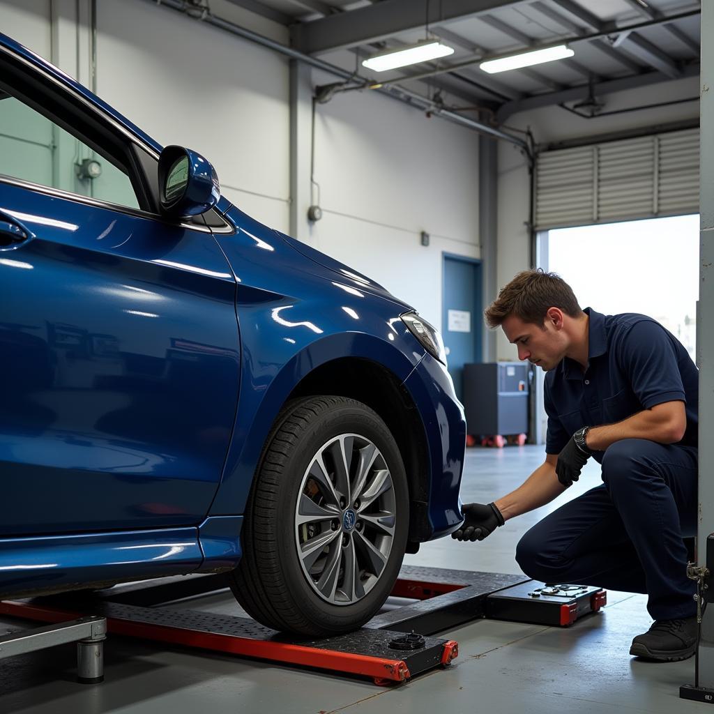 Car Wheel Alignment Process