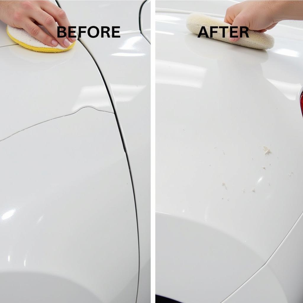 Removing Scratches from White Car Paint