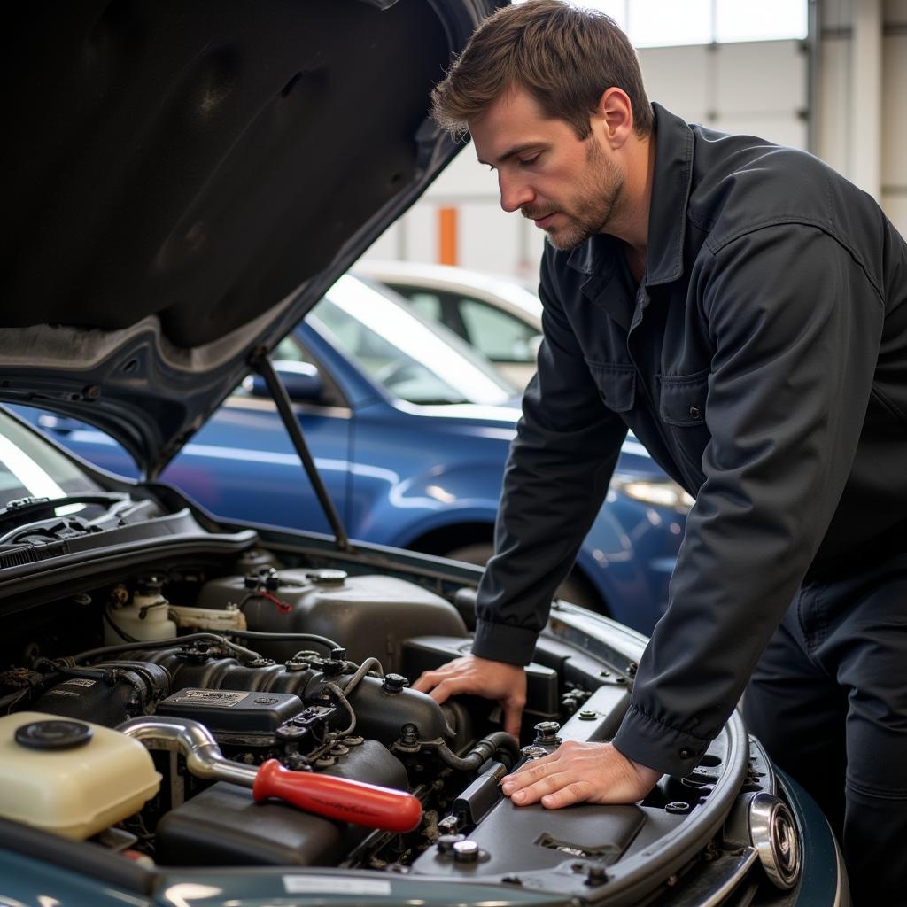 Inspecting a Wholesale Problem Car for Damage