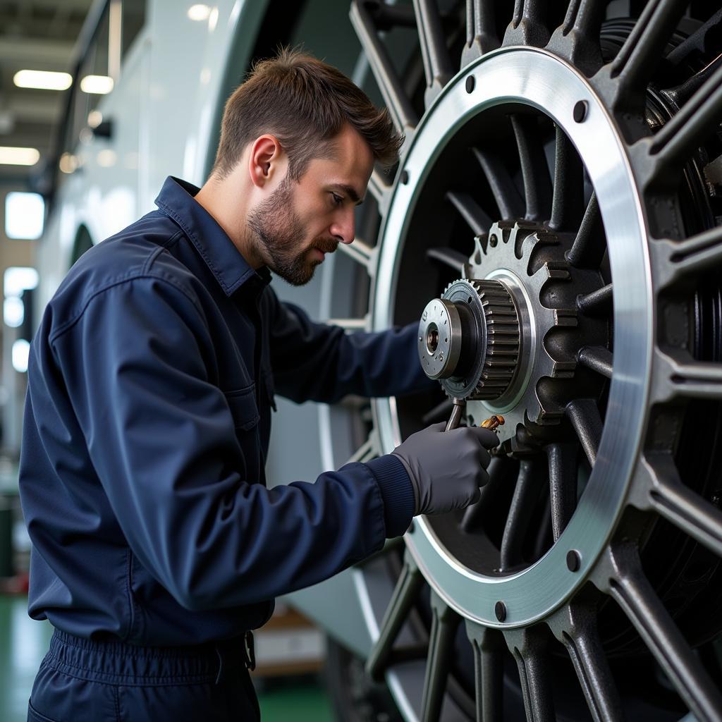 Wind Car Generator Inspection