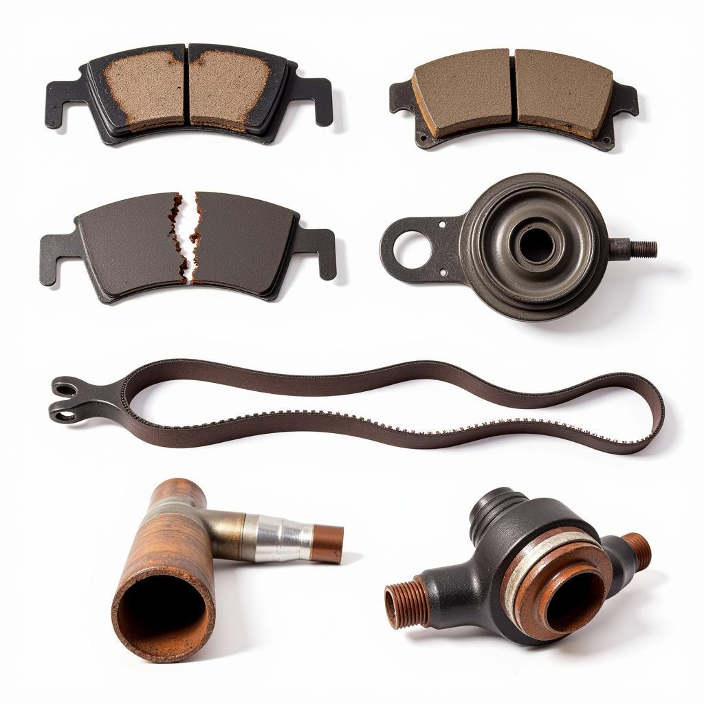 Worn-Out Car Parts Requiring Replacement