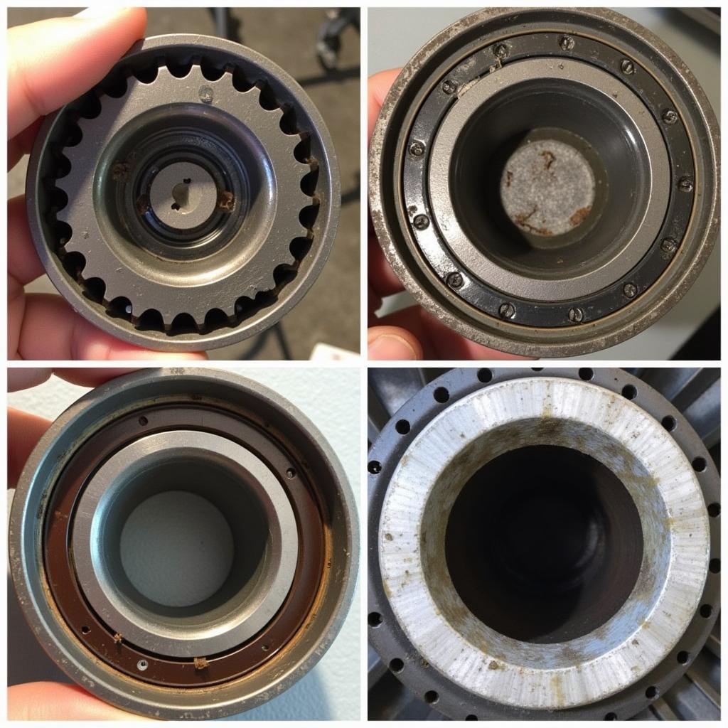 Worn Steering Box Components