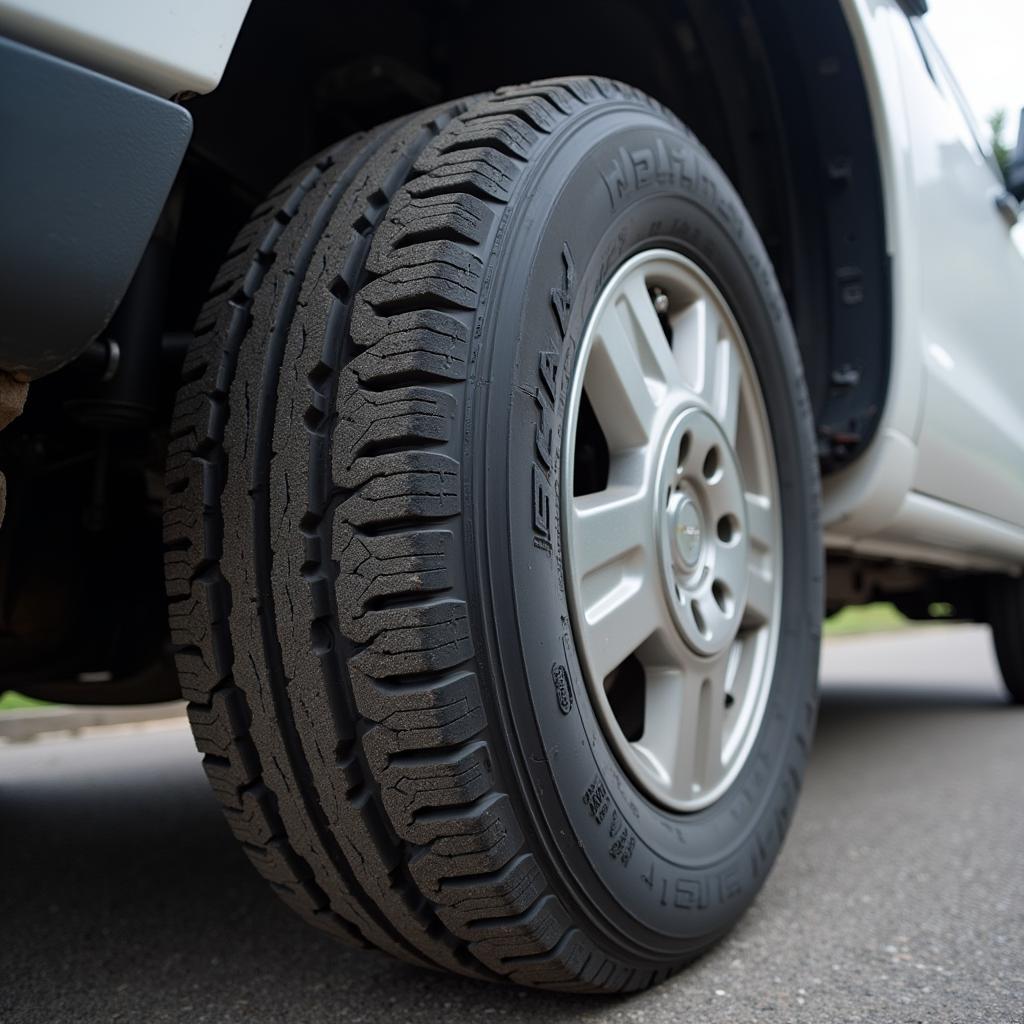 Worn Tires on a Demo Car