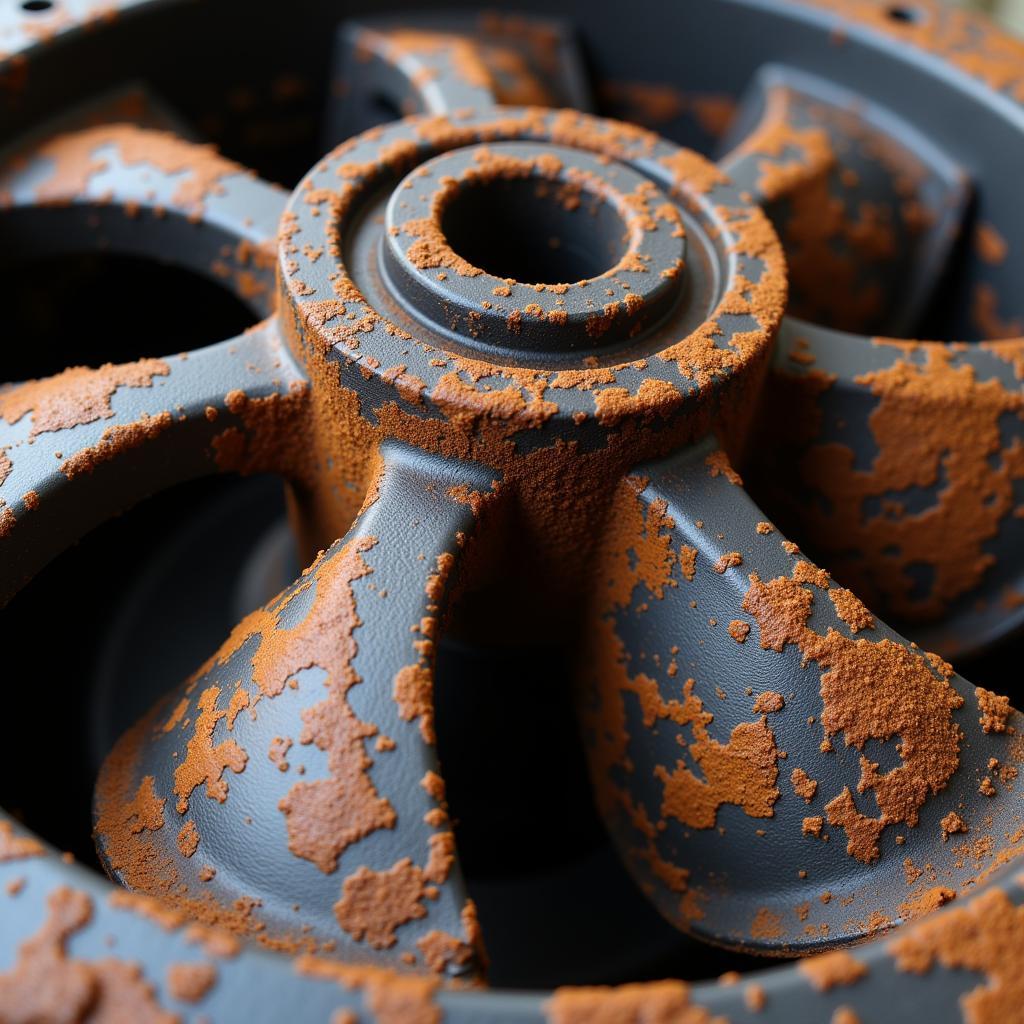 Worn Water Pump Impeller