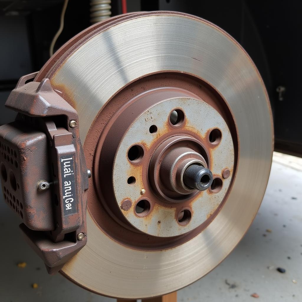 Inspecting Brake Rotor of a 2001 Impala for Warping and Wear