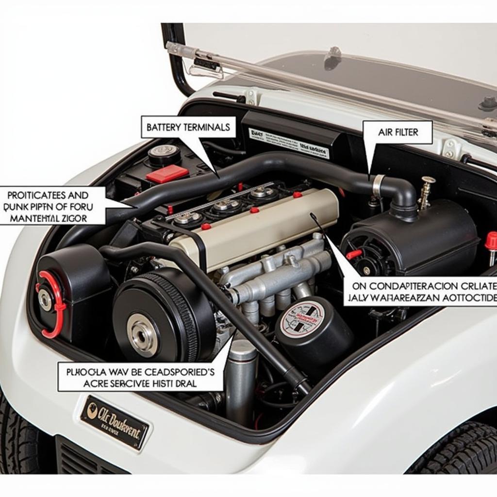 2006 Club Car Precedent Engine Compartment Maintenance