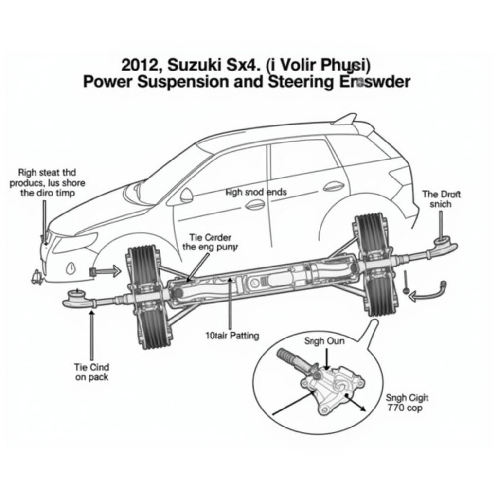 Suspension and Steering Problems in a 2012 Suzuki SX4 Sport LE: Worn Struts, Shocks, Tie Rods, and Power Steering Pump