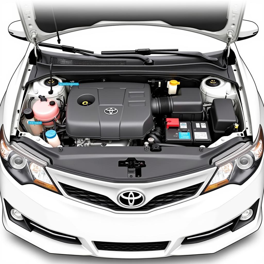 2015 Toyota Camry Engine Bay Overview