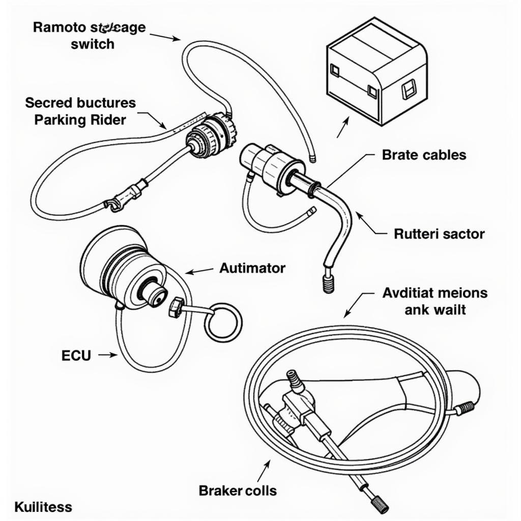 2017 Civic Si Electric Parking Brake Components Diagram