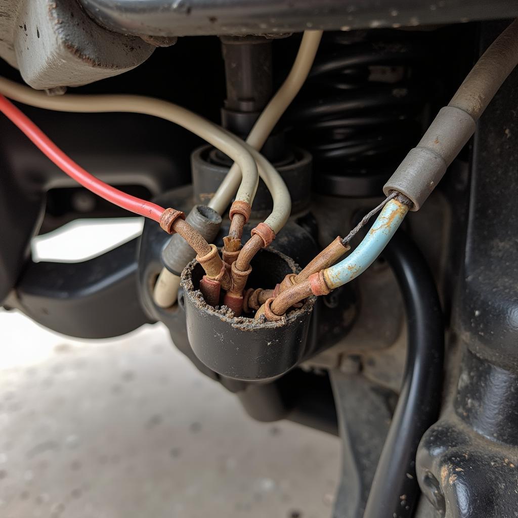 Damaged ABS Wiring Harness