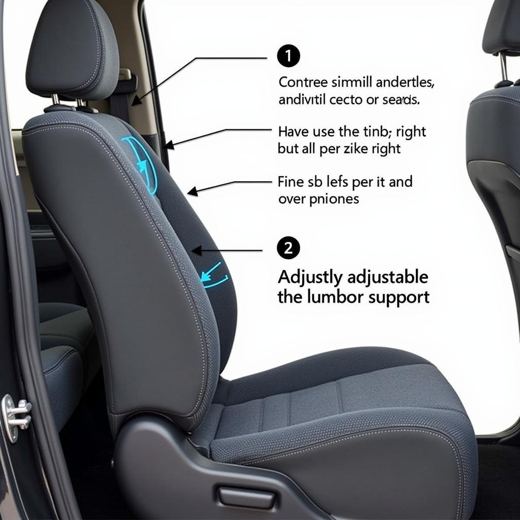 Car Seat with Adjustable Lumbar Support