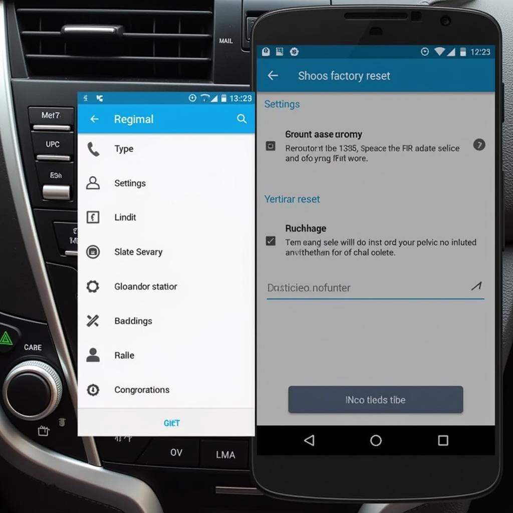 Performing a Factory Reset on Android Car Audio