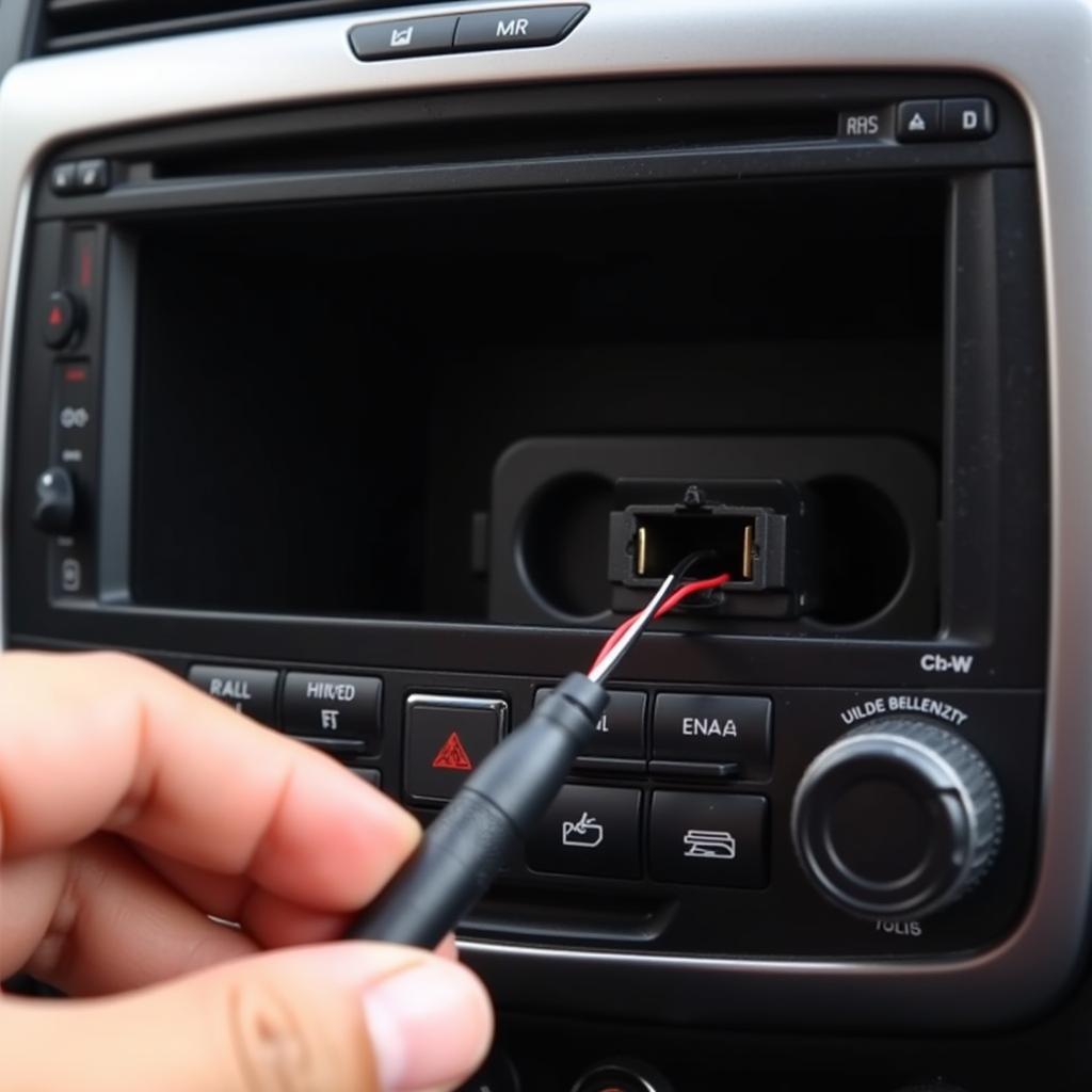 Inspecting the Android Car Radio Antenna