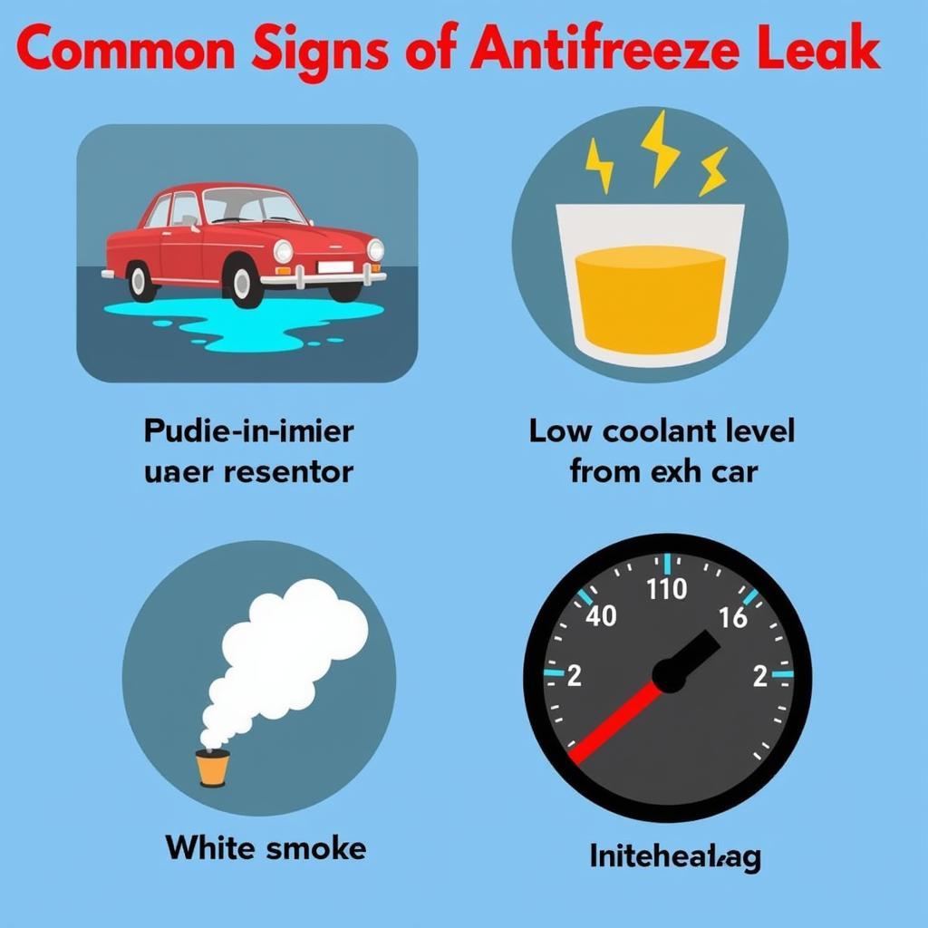 Signs of Antifreeze Leak in Car