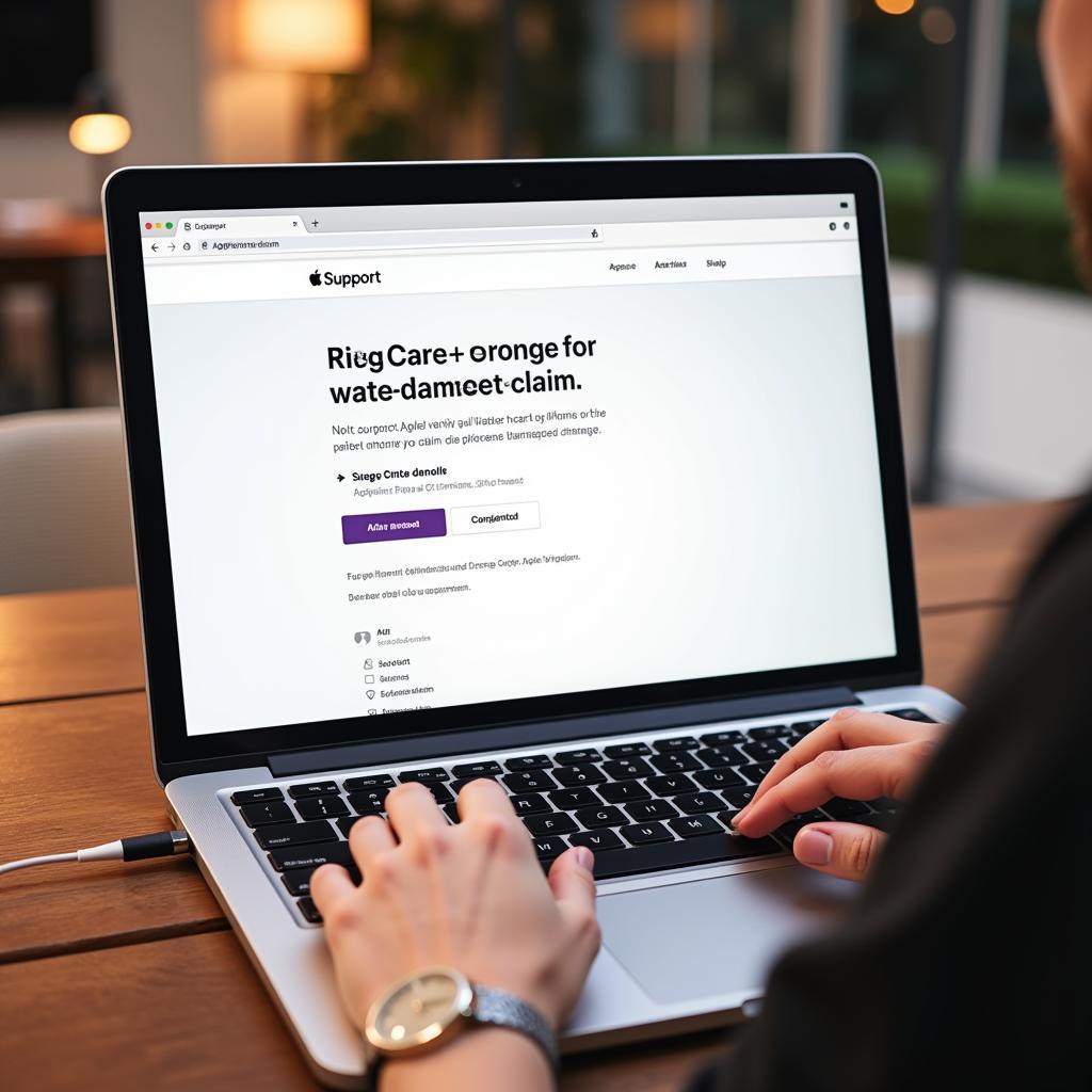 Filing an AppleCare+ claim for water damage online