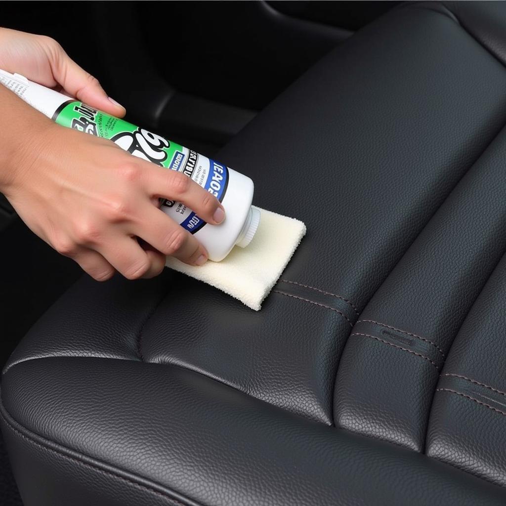 Applying Leather Conditioner