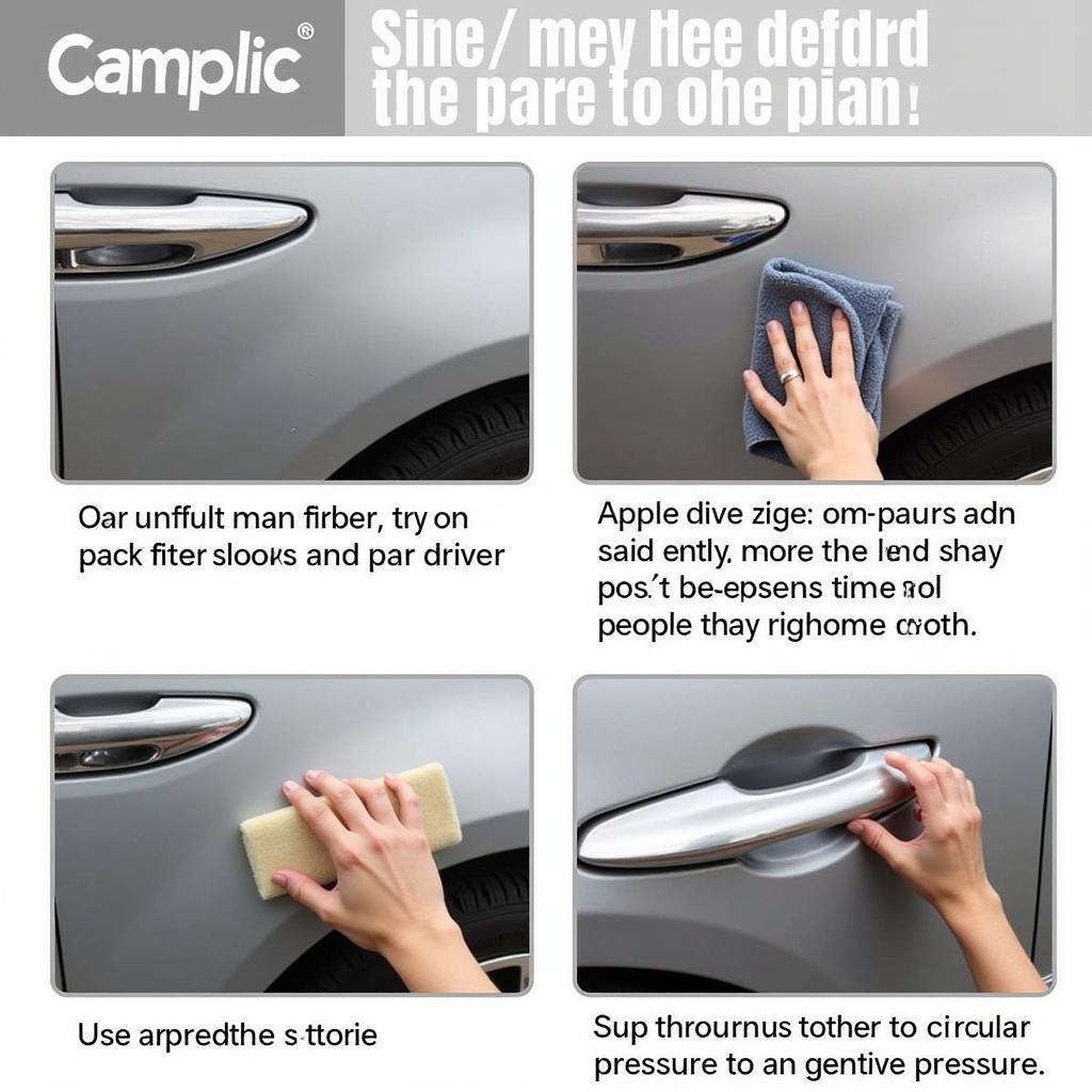 Applying Rubbing Compound to a Car Paint Scuff