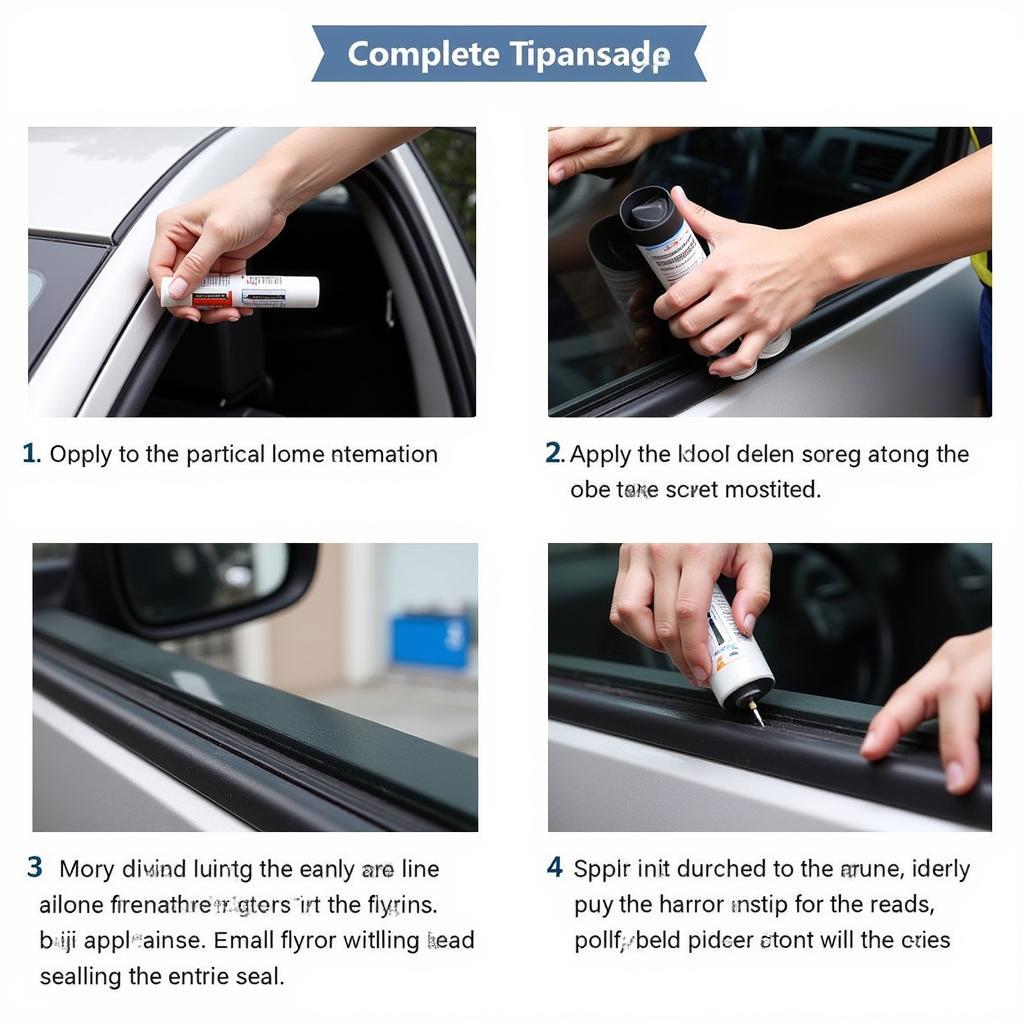 Applying Silicone Lubricant to a Car Window Seal