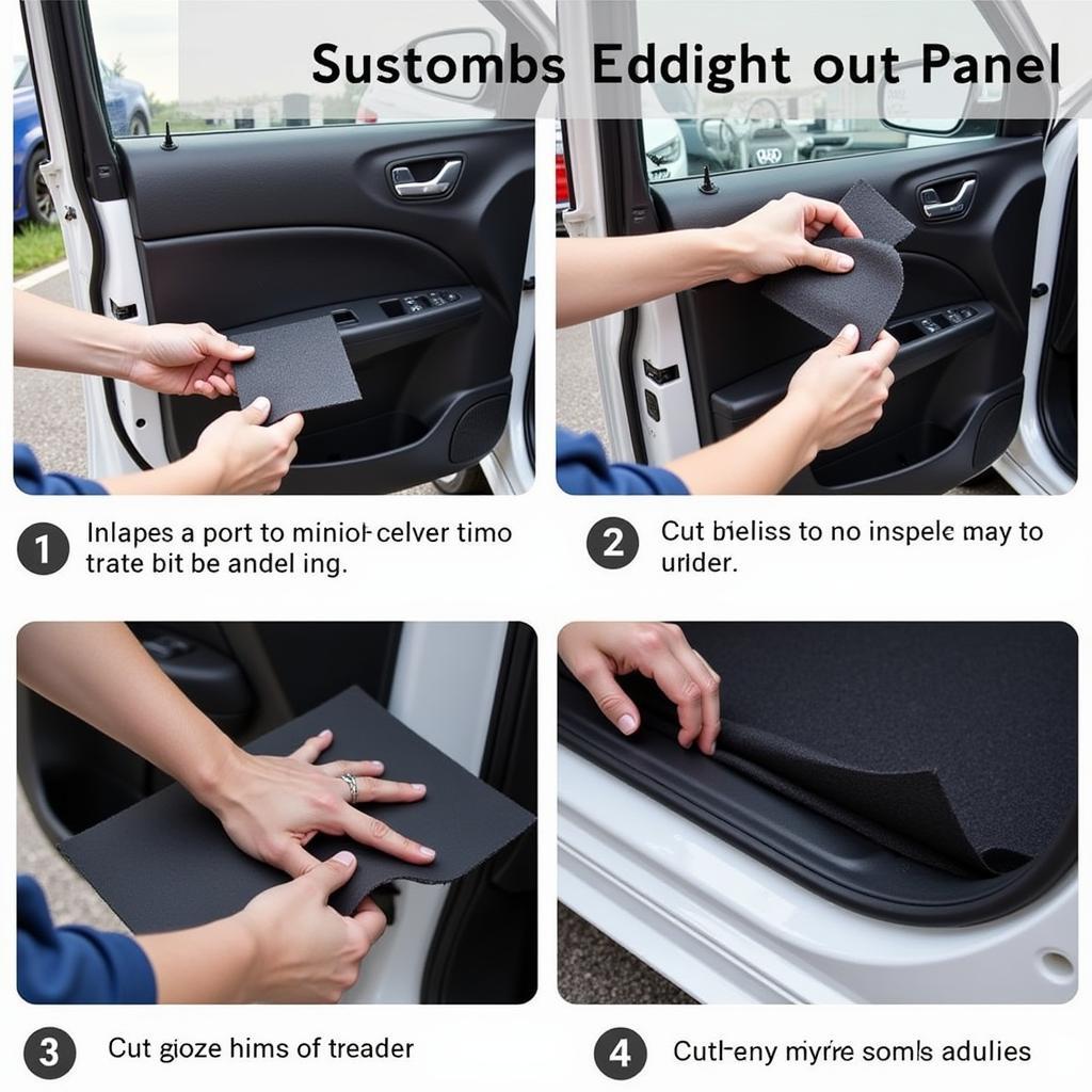 Applying Sound Deadening Material