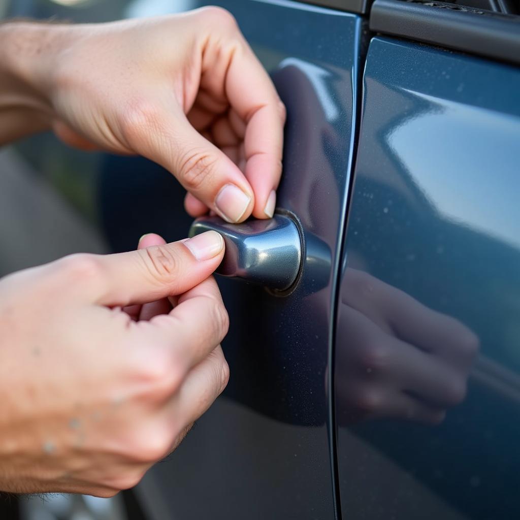 Assessing Car Door Dent Damage