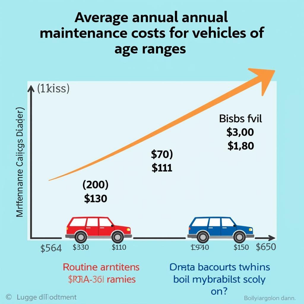 Chart Showing Average Car Maintenance Costs by Vehicle Age