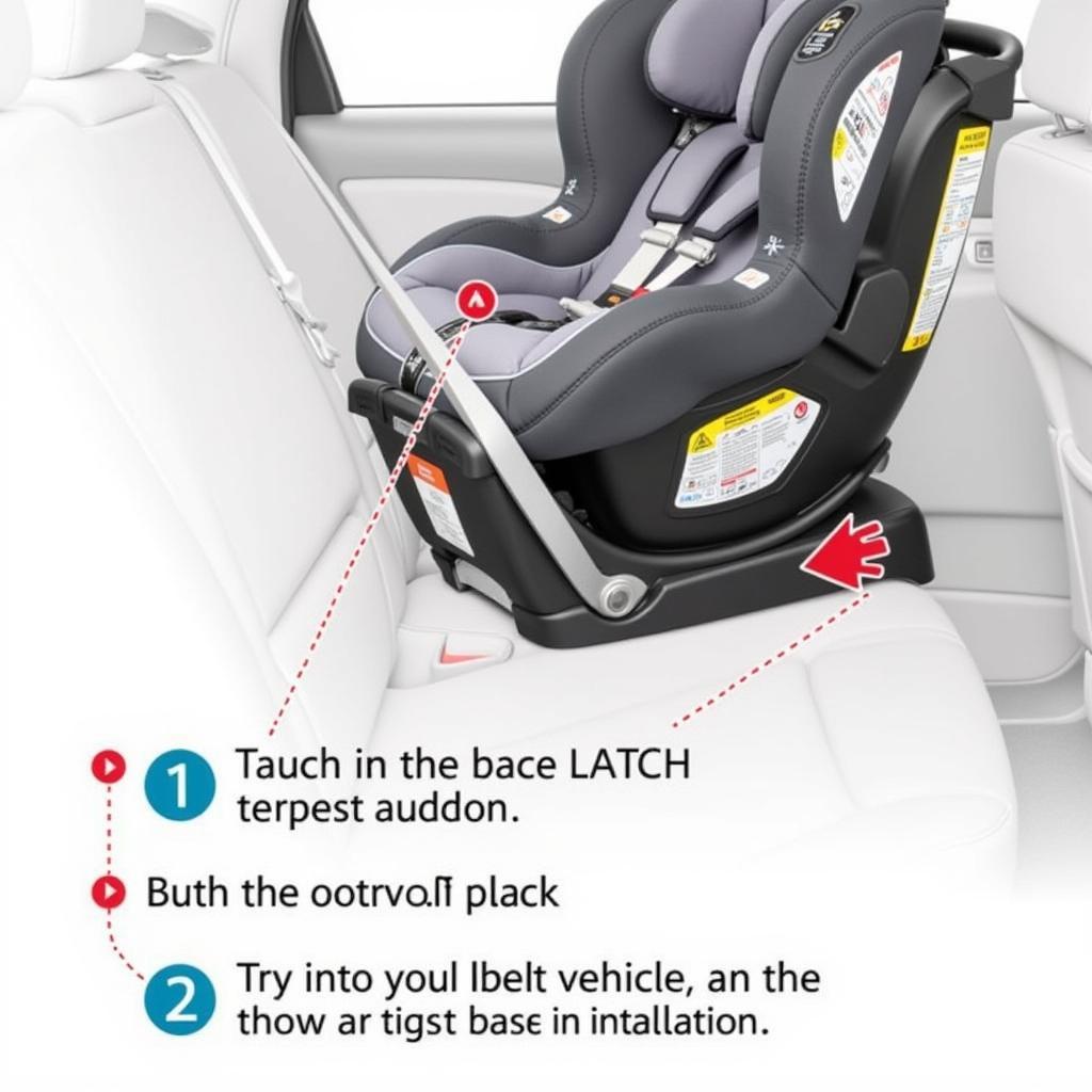 Baby Trend Car Seat Base Installation: Securely attaching the base to the car's LATCH system or seat belt.