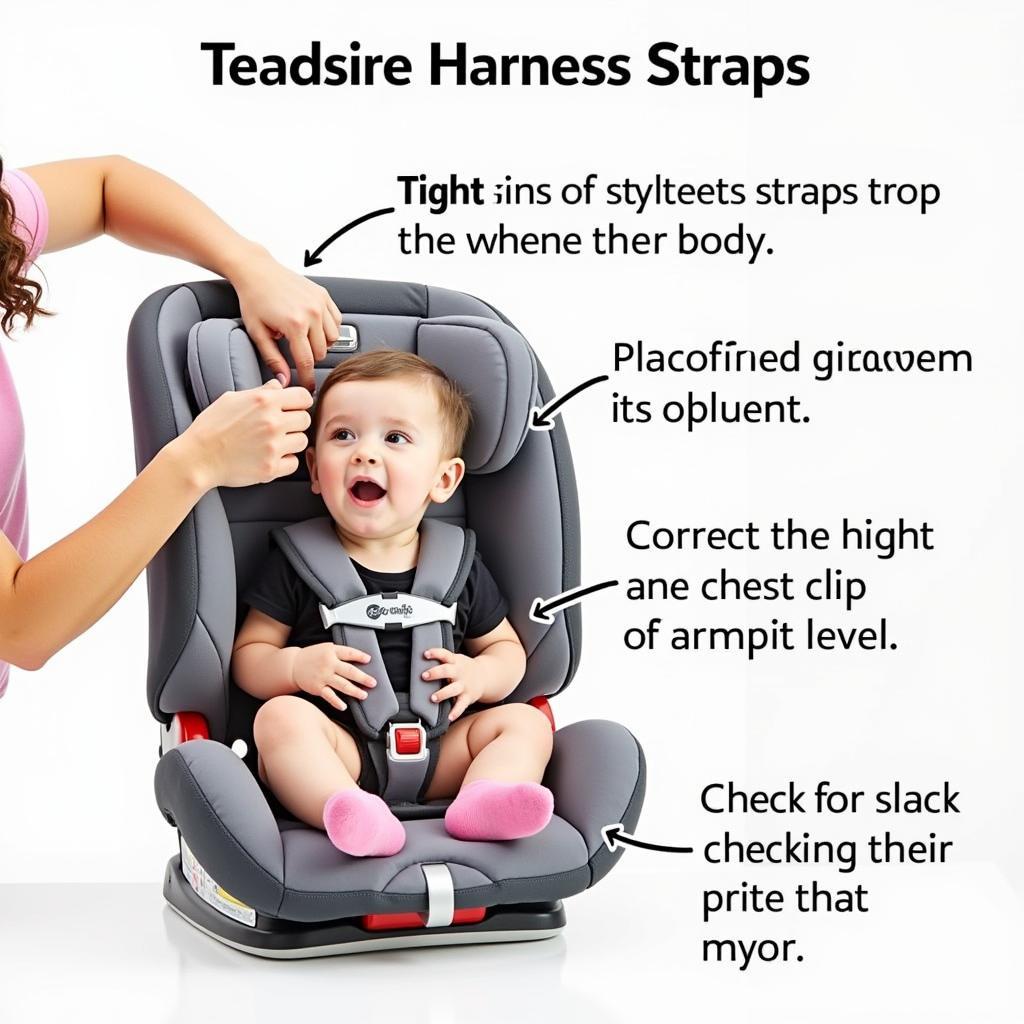 Baby Trend Car Seat Harness Adjustment: Properly adjusting the harness straps to ensure a snug fit.