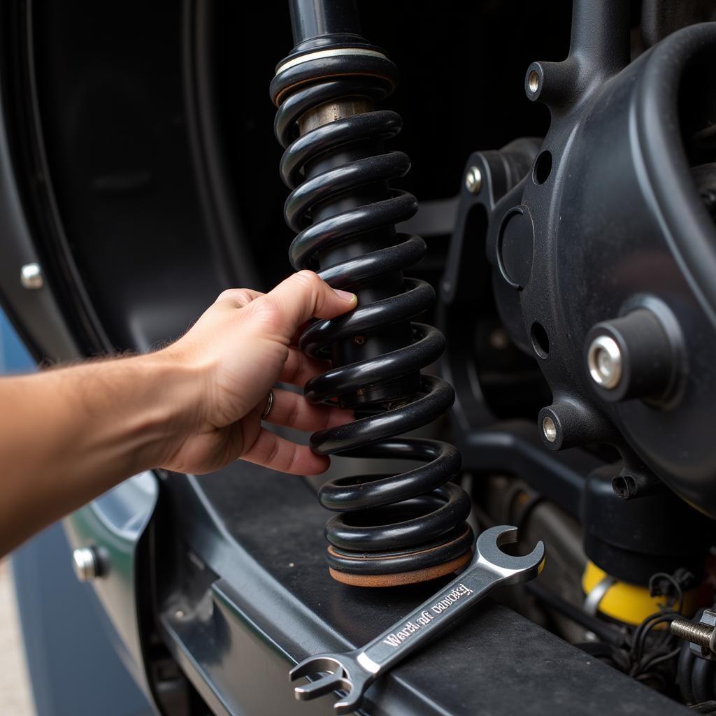 Inspecting Car Suspension for Banked Car Problem