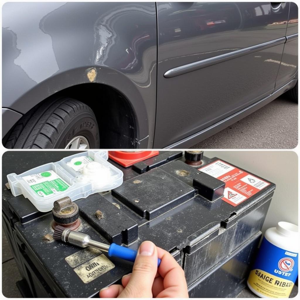 Car Battery Corrosion in Seaside Florida