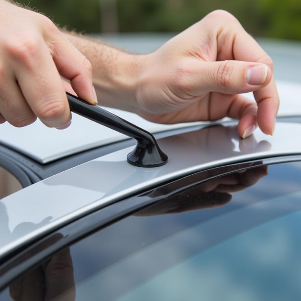 Repairing a Bent Car Antenna